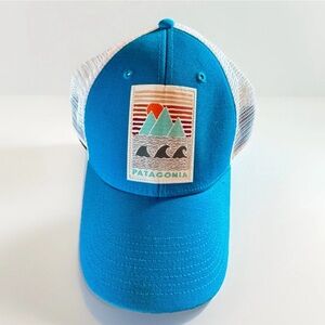 Patagonia Mesh Patch Ocean Sunset Mountain Color Panel Trucker Vintage Rare Hat